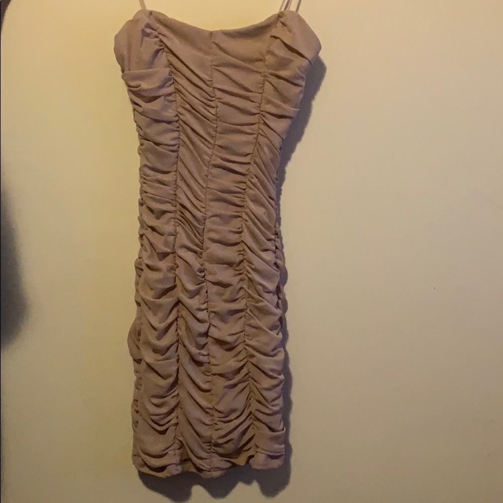 Bodycon Light Pink Mini Dress - Picture 3 of 3